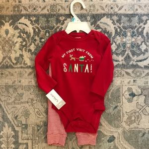 NEW 6M Baby Santa Set (gender neutral)